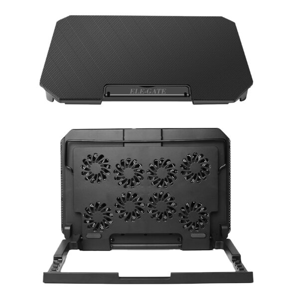 Base Enfriadora para Laptop de 12" a 15.6" Con 8 Ventiladores y Dos Salidas Usb - Image 3