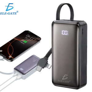 Power Bank con Cable Dual Tipo C y Lightning 10000 mAh Carga Rapida 22.5W