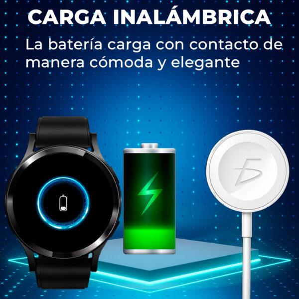 Reloj Digital con Carga Inalámbrica con Monitor de Salud y Disparo Remoto de Cámara - Image 3