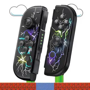 Par de Joy-Cons con Luz RGB para Nintendo Switch, Switch Lite y Switch OLED