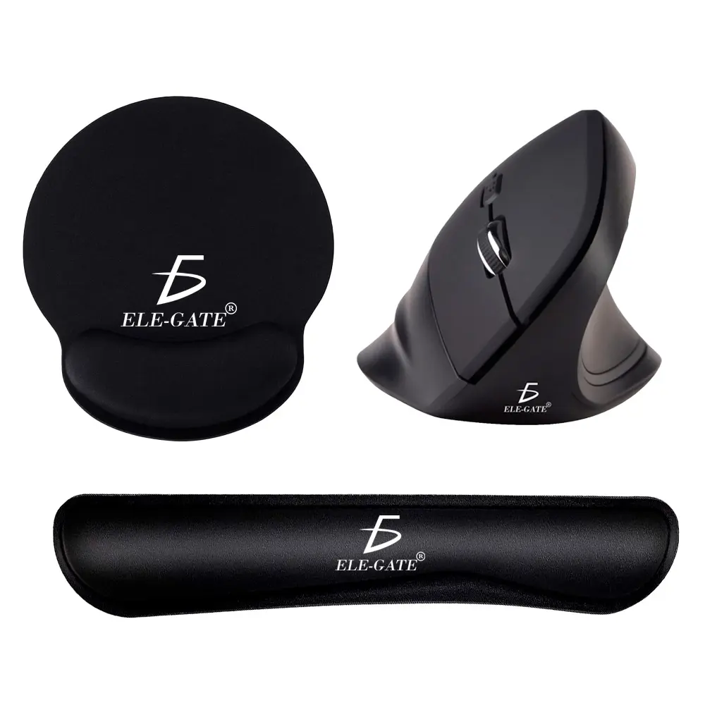 Kit Gamer Confort Incluye 1 Mouse Vertical , 1 Mouse Pad y 1 Almohadilla Vertical para Teclado - Imagen 3