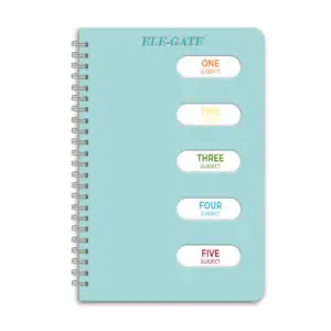 Cuaderno a Raya Organizador Tamaño A5 Coreano con 5 separaciones