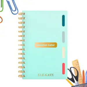 Cuaderno a Rayas de 80 Hojas con 4 Separadores de Colores Tamaño A5