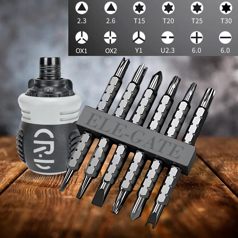 Juego de Destornilladores Magnetizados 13 en 1 con Mango Ergonómico - Imagen 3
