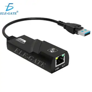 Adaptador USB 3.0 a LAN Ethernet RJ45 Gigabit 10/100/1000 Mbps