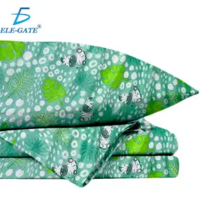 Juego de Sábanas Safari de 4 Piezas  que Incluyen una Sábana Cajonera, una Sábana  y Dos Fundas de Almohada