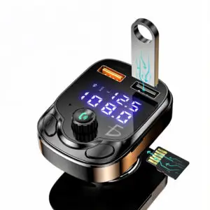 Transmisor Bluetooth 5.0 para Automóvil con 2 Entradas USB Y Micro SD