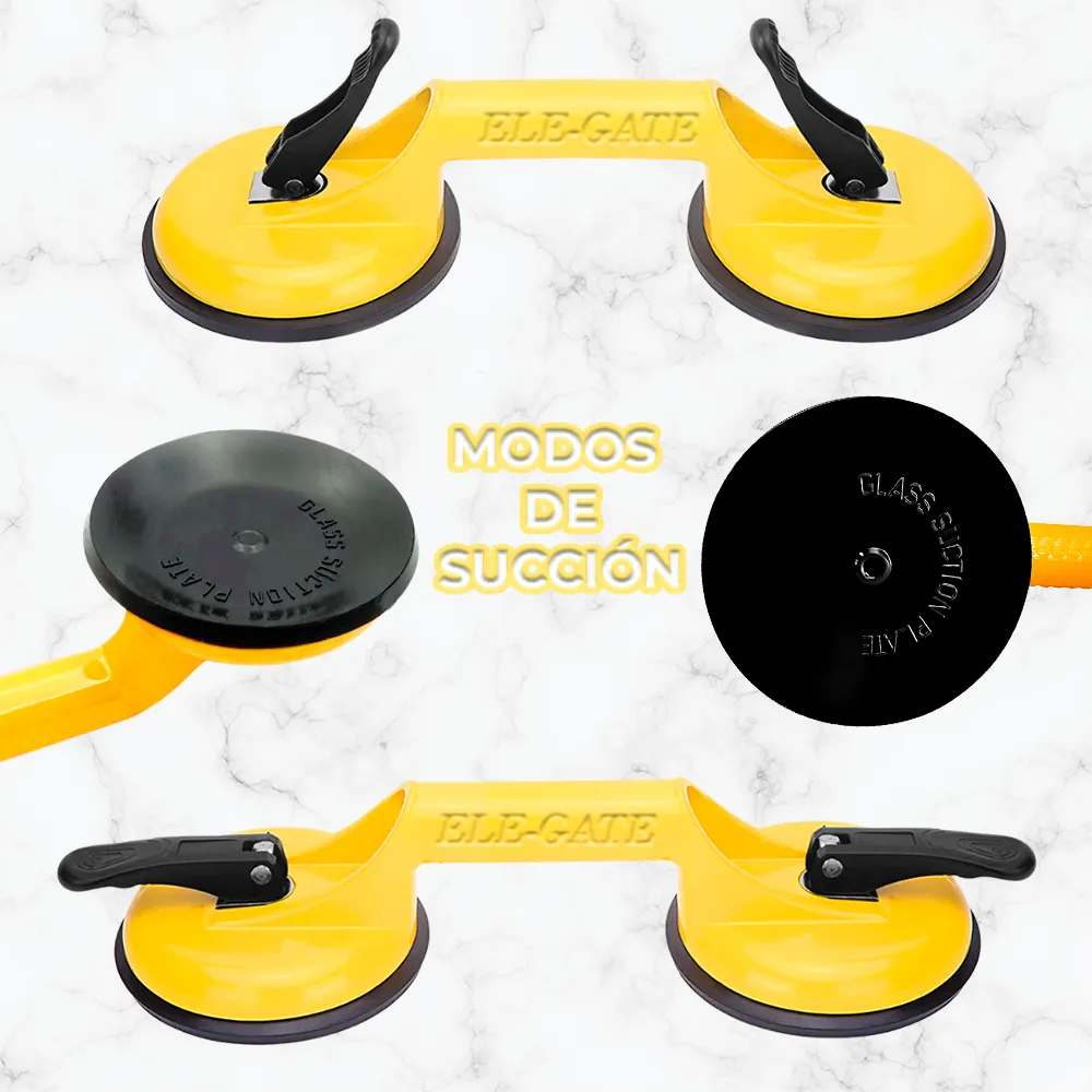 Ventosa Para Vidrio Metal O Azulejos con Doble Succión y Seguros Reforzados - Imagen 2