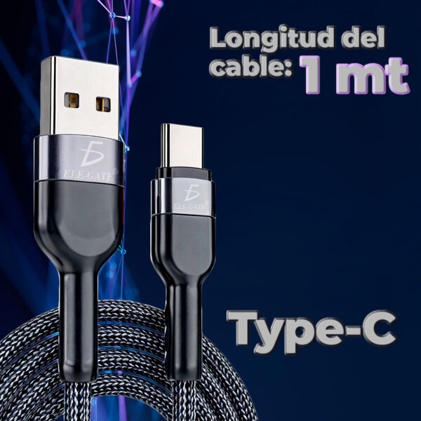Cable de Carga de Cuerda USB a Lightning con Cabeza Reforzada - Image 3