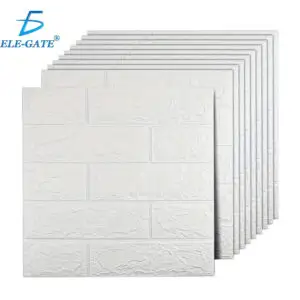 Paneles XPE Autoadhesivos 10 pzs Ladrillo Blanco 35 x 38.5 cm ELE-GATE