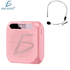 Mini Amplificador  De Voz con Diadema con Micrófono Bluetooth con Lector de Tarjeta Micro SD y Radio