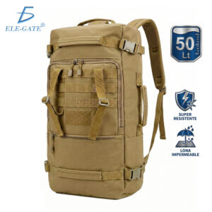 Mochila Táctica 50L Impermeable para Camping y Senderismo