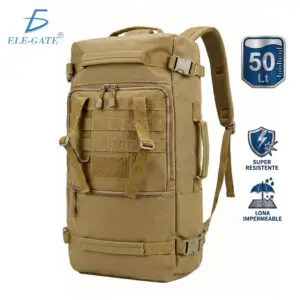 Mochila Táctica 50L Impermeable para Camping y Senderismo
