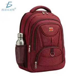 Mochila Escolar y Universitaria Múltiples Compartimentos y Porta Botella Lateral