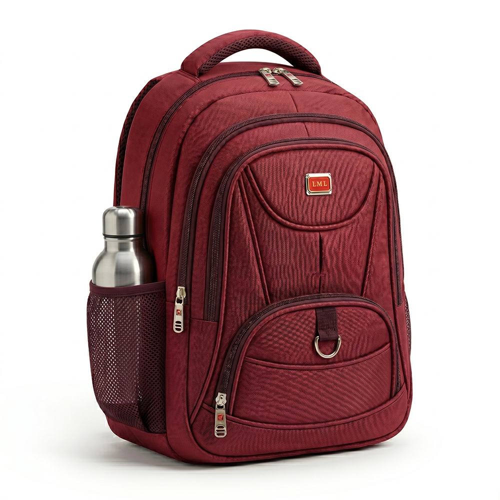 Mochila Escolar y Universitaria Múltiples Compartimentos y Porta Botella Lateral - Image 4