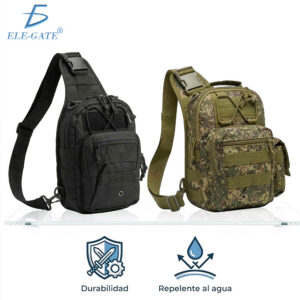 Mochila Táctica Militar con Sistema MOLLE Bandolera Impermeable de Nailon para Hombre
