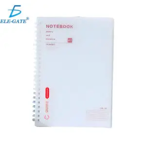 Cuaderno A5 con Espiral Plástico y Hojas Blancas