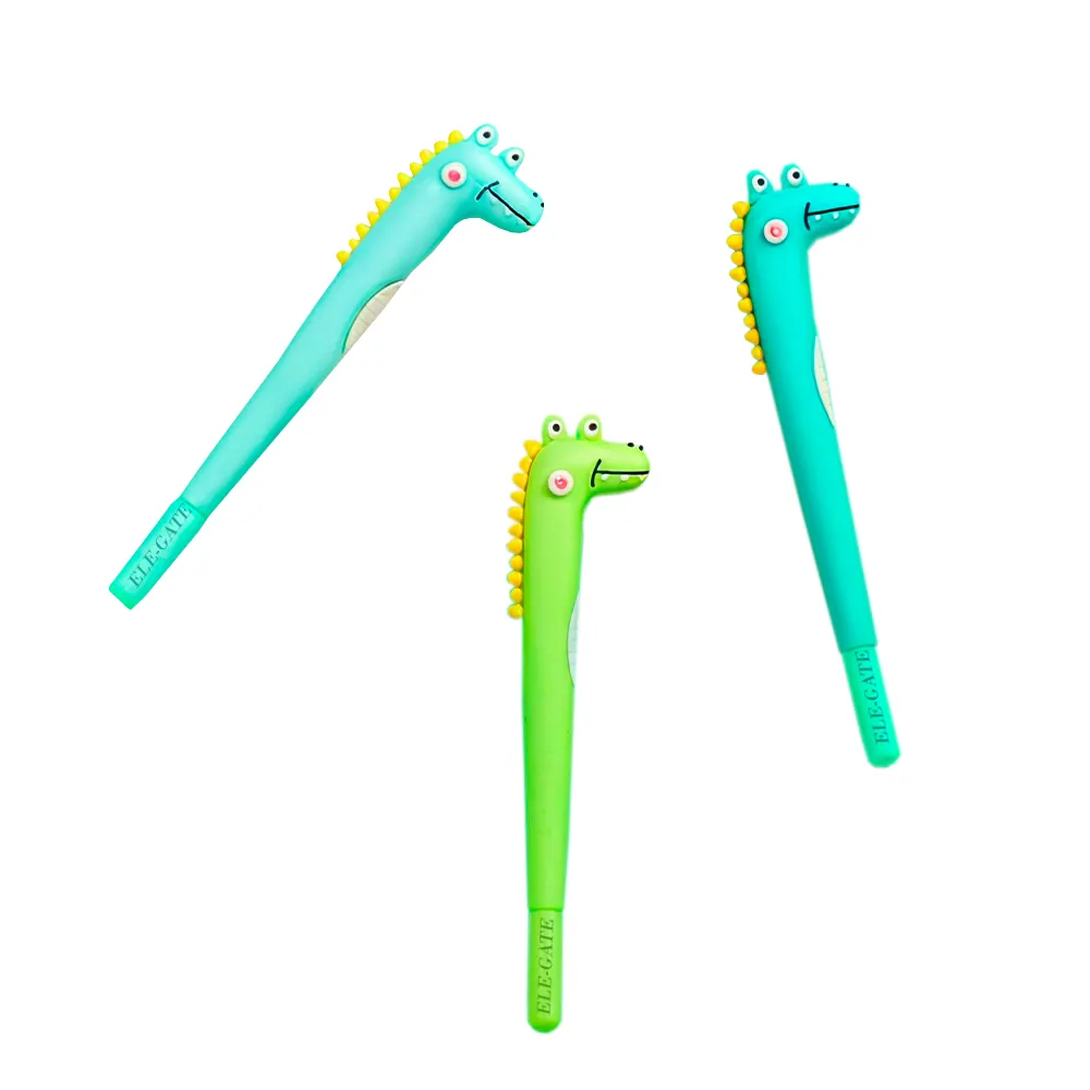 Pluma de Gel con Dinosaurio para Escuela y Regalo - Imagen 2