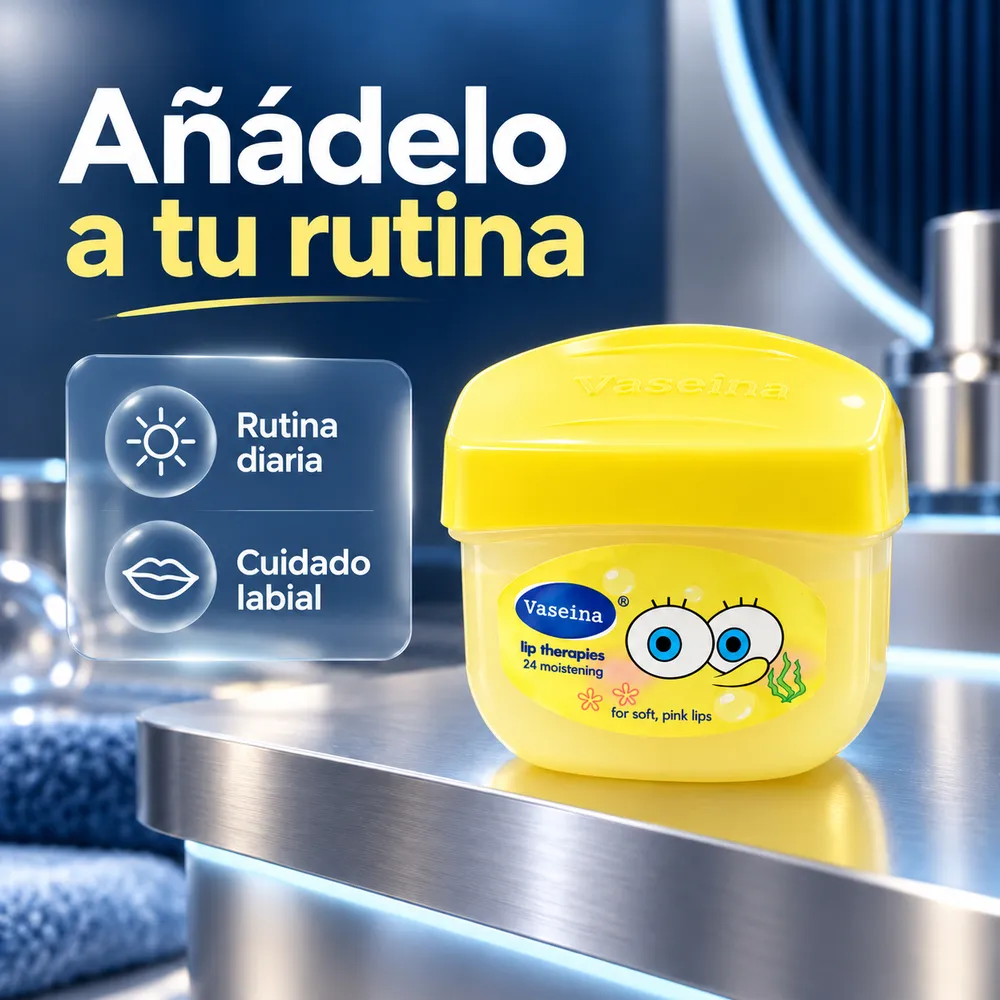 Bálsamo Labial Tipo Vaselina en Tarro con Diseño Olor Frutal - Imagen 3