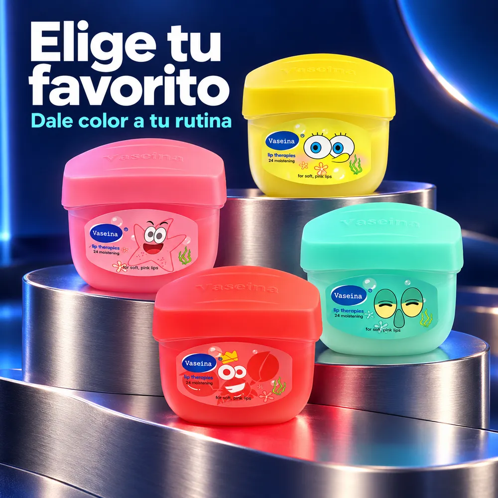 Bálsamo Labial Tipo Vaselina en Tarro con Diseño Olor Frutal - Imagen 2