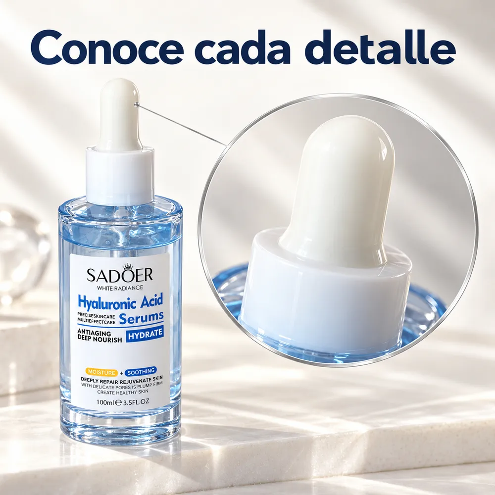 Sérum Facial de Acido Hialurónico, Para Pieles Sencibles100 ml - Imagen 3
