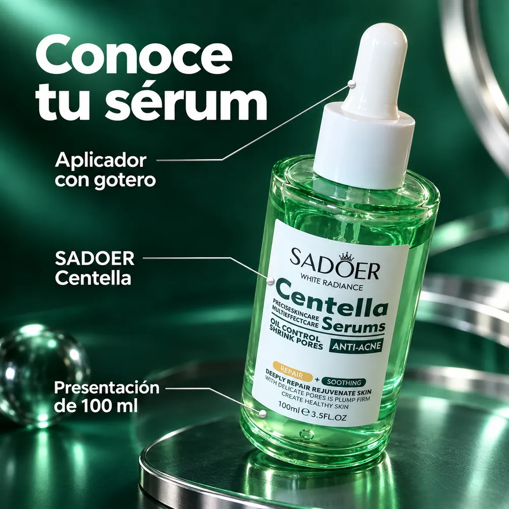 Sérum Facial Centella con gotero Anti-Acné, 100 ml - Imagen 2