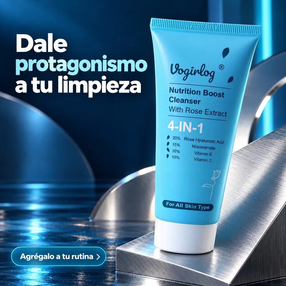 Limpiador Facial en Crema 4 en 1 con Extracto de Rosa - Imagen 2