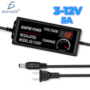 Fuente de Alimentación Universal Ajustable 3–12V 5A 60W