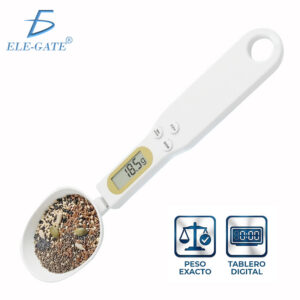 Báscula Digital Tipo Cuchara para Cocina, Medidor Electrónico de Alta Precisión 0.1g a 500g