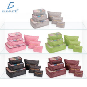 Organizador de Equipaje Portátil de Gran Capacidad, Multicolor 6 Bolsas