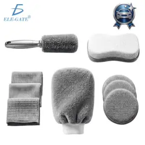 Kit de Detallado Automotriz 9 Piezas de Microfibra