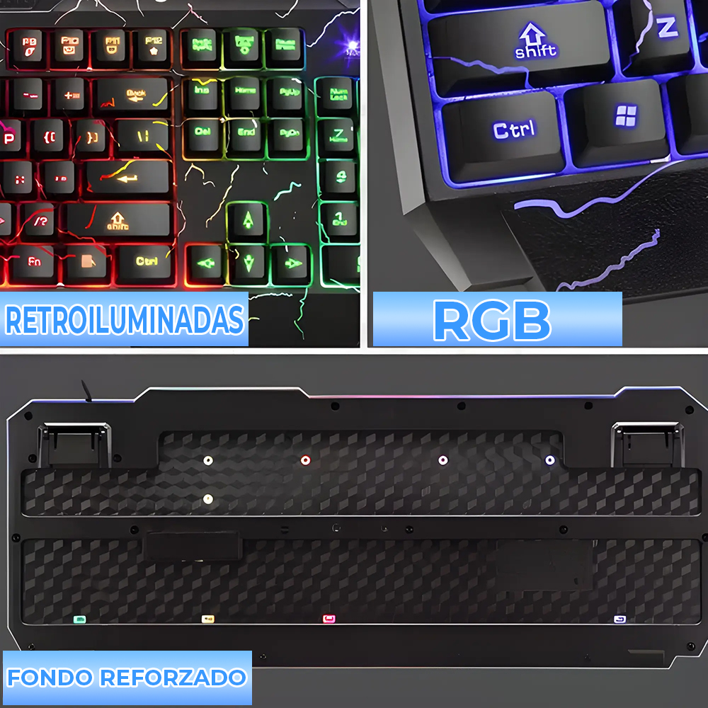 Teclado Gamer Mecánico con Retroiluminación RGB Arcoíris - Image 2