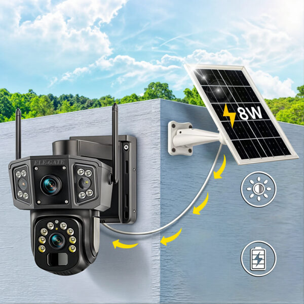 Cámara de Seguridad Solar WIFI 3MP HD Exterior - Image 2