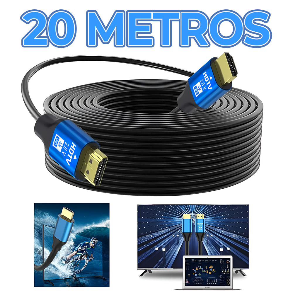 Cable HDMI 2.0 a HDMI 2.0 de 20 Metros | 4K Ultra HD 60Hz - Image 2