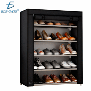 Zapatera de 5 Niveles con Funda Antipolvo y Cierre Frontal