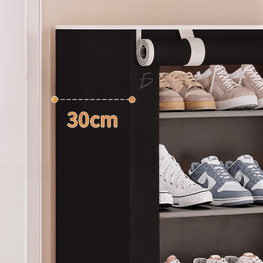 Zapatera de 8 Niveles con Funda Antipolvo y Cierre Frontal - Image 3