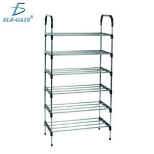 Zapatera Armable de 6 Niveles de Acero Inoxidable