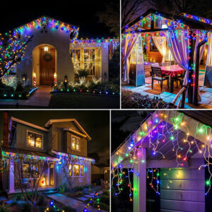 Cascada de Luz Led 4m RGB Impermeable