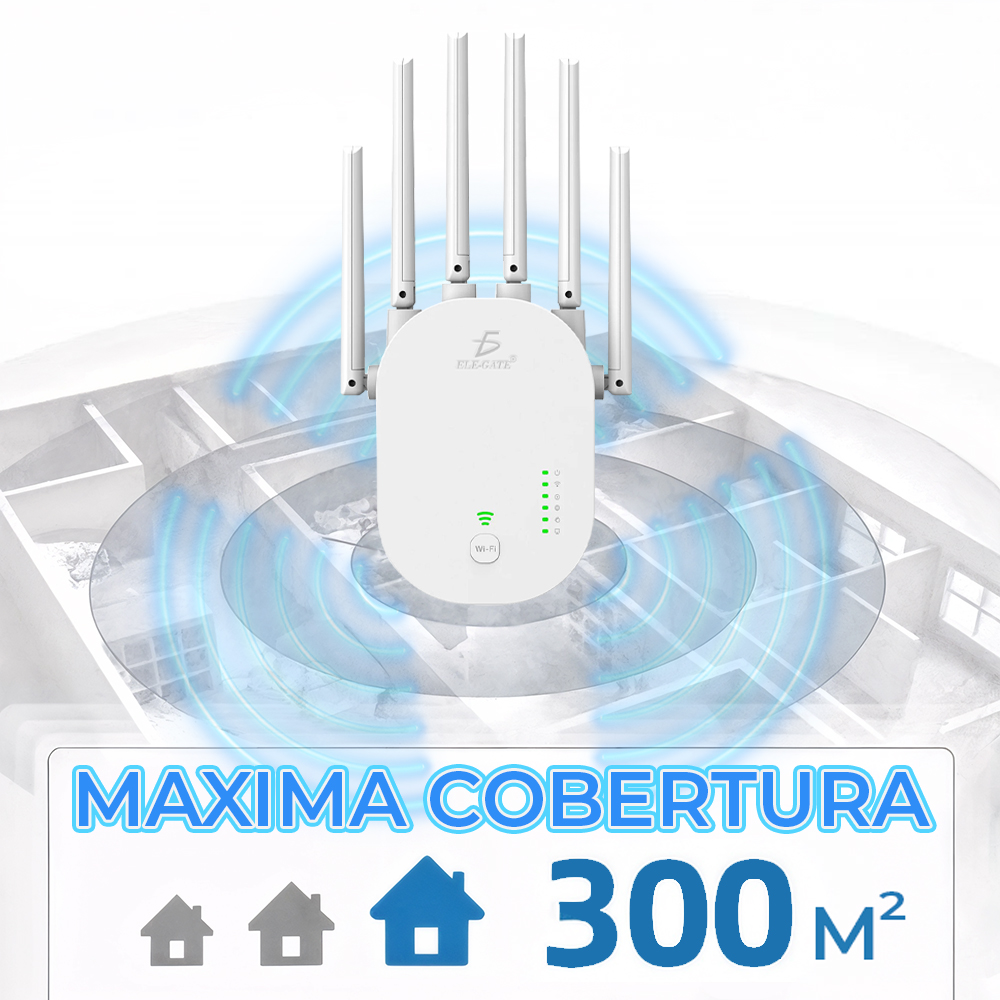Repetidor Inalámbrico WiFi de 6 Antenas – Alta Potencia y Cobertura Total - Image 3