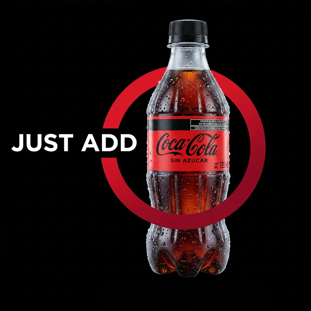 Coca-Cola Zero 355 ml – Refresco Sabor Cola en Botella PET - Imagen 2