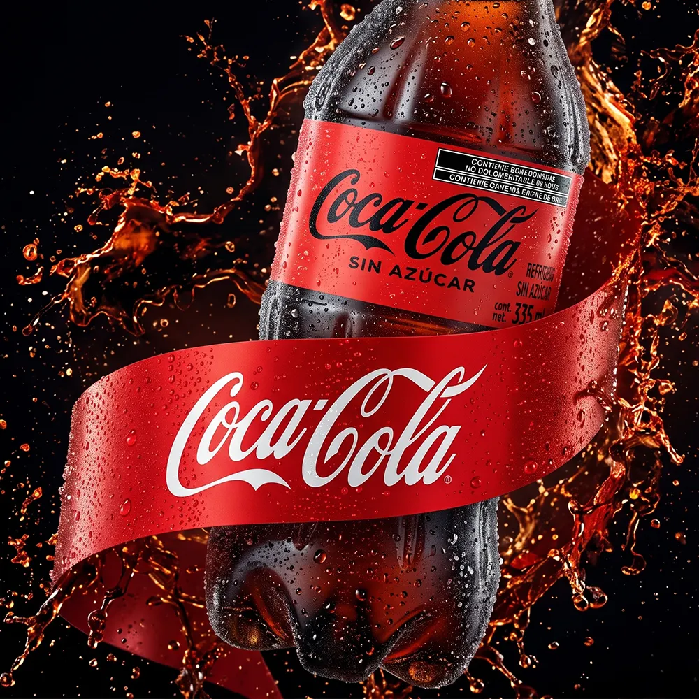Coca-Cola Zero 355 ml – Refresco Sabor Cola en Botella PET - Imagen 4