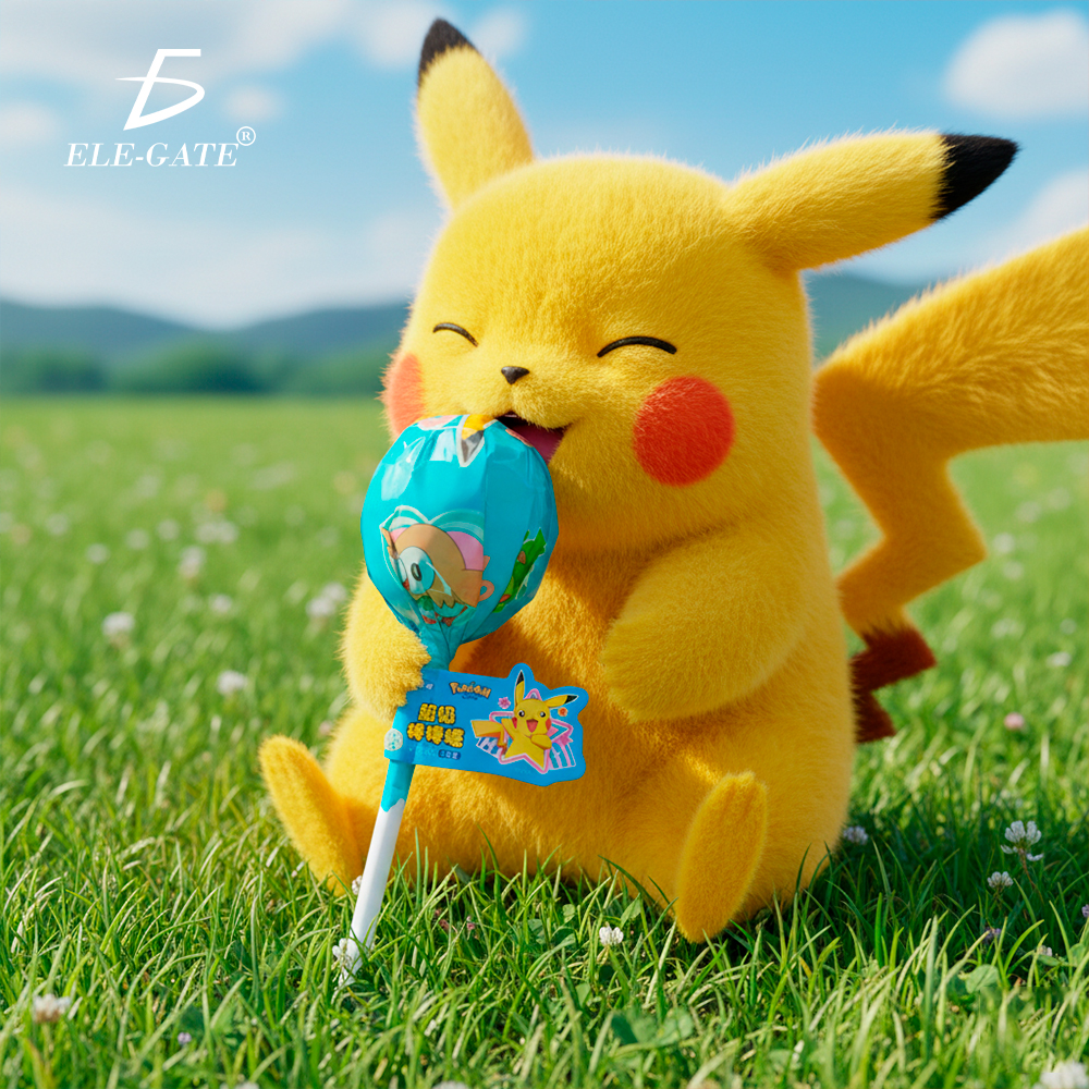 Paleta Gigante de Pikachu con 10 Paletas Lollipop + Pelota LED - Image 2