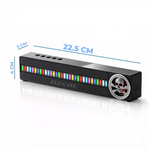 Bocina Bluetooth con Diseño de Calavera y Luces LED RGB - Image 4
