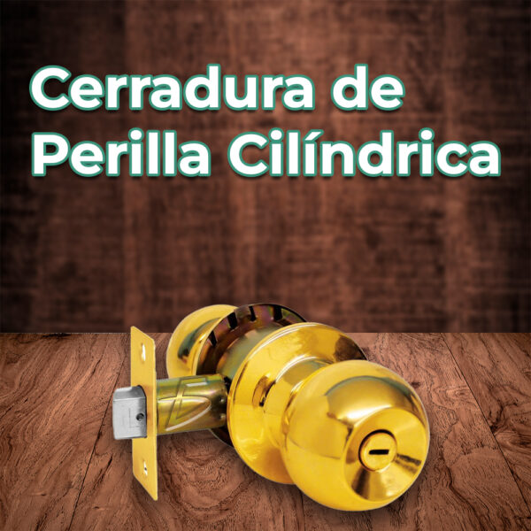 Cerradura para Baño Latón Brillante - Image 2