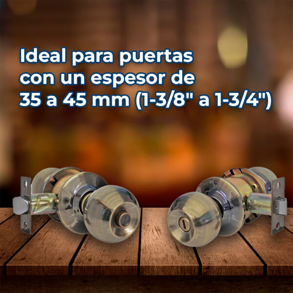 Cerradura para baño latón antiguo - Image 4