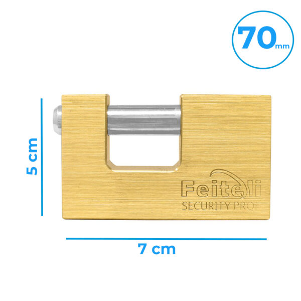 Candado de Laton 70mm para Cortina Metálica - Image 3