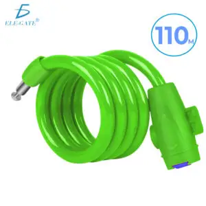 Candado Antirrobo 110 cm para Bicicleta con Cable Plástico Duradero y Resistente a Cortes