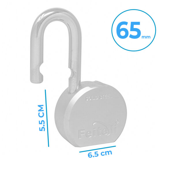Candado de Seguridad 65mm de aleación de Boro con Gancho Cortó.  - Image 3