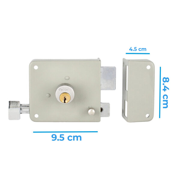 Cerradura Insta-Fácil Izquierda Rim Lock para Puertas de 40 mm - Image 3