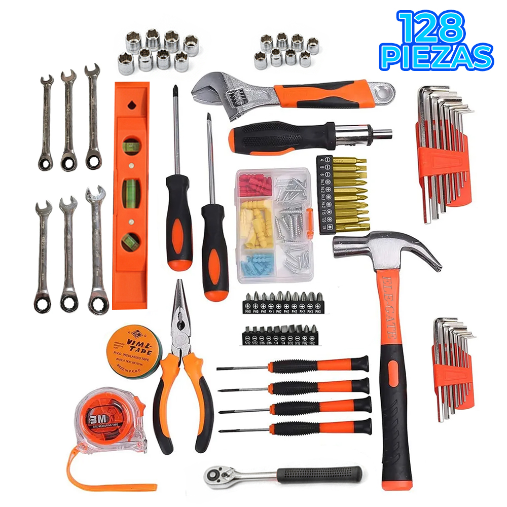 Set de Herramientas 128 Piezas con Estuche - Image 2